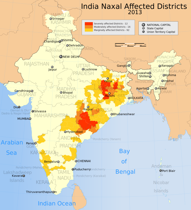 India_map_Naxal_Left-wing_violence_or_activity_affected_districts_2013